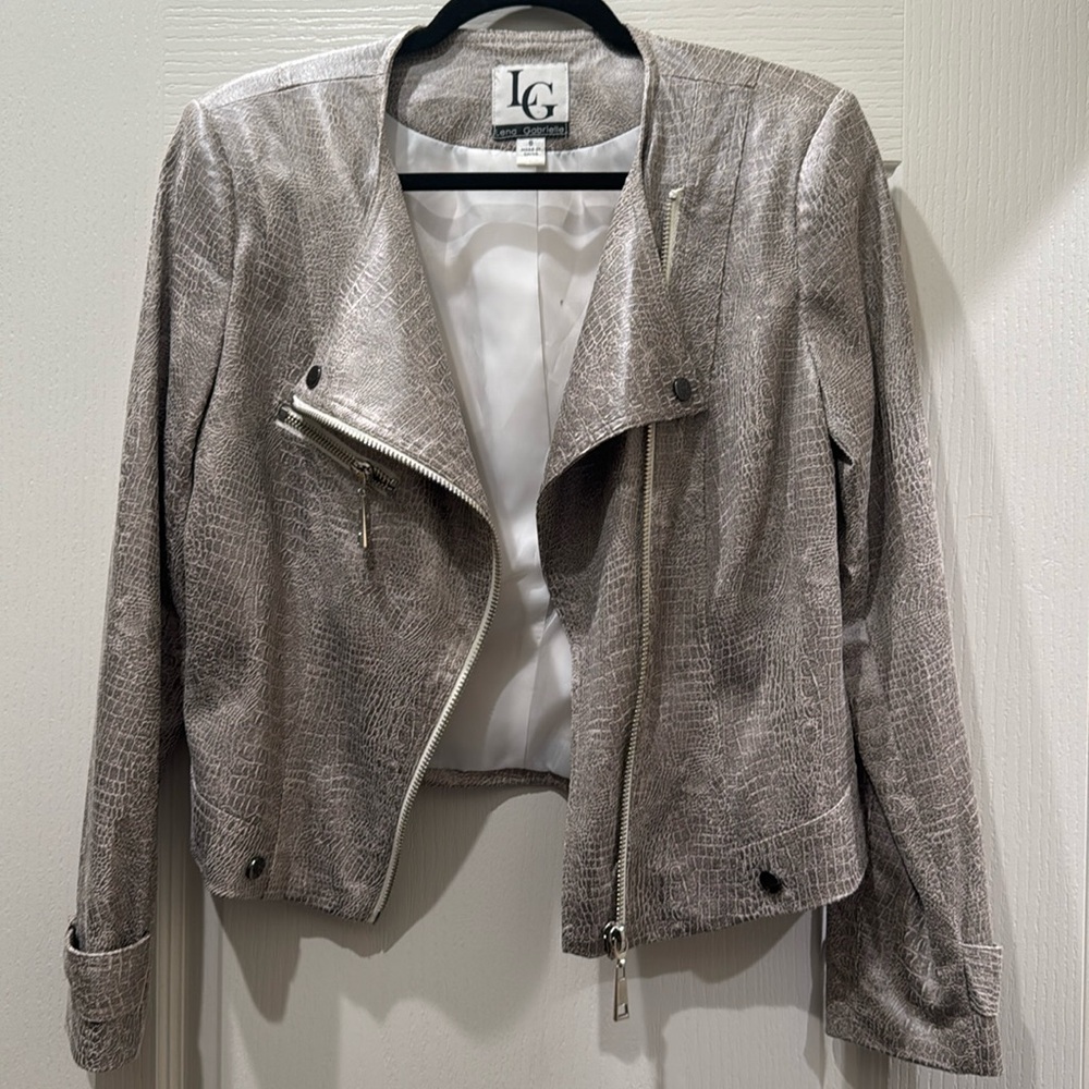 Faux Leather bomber/blazer